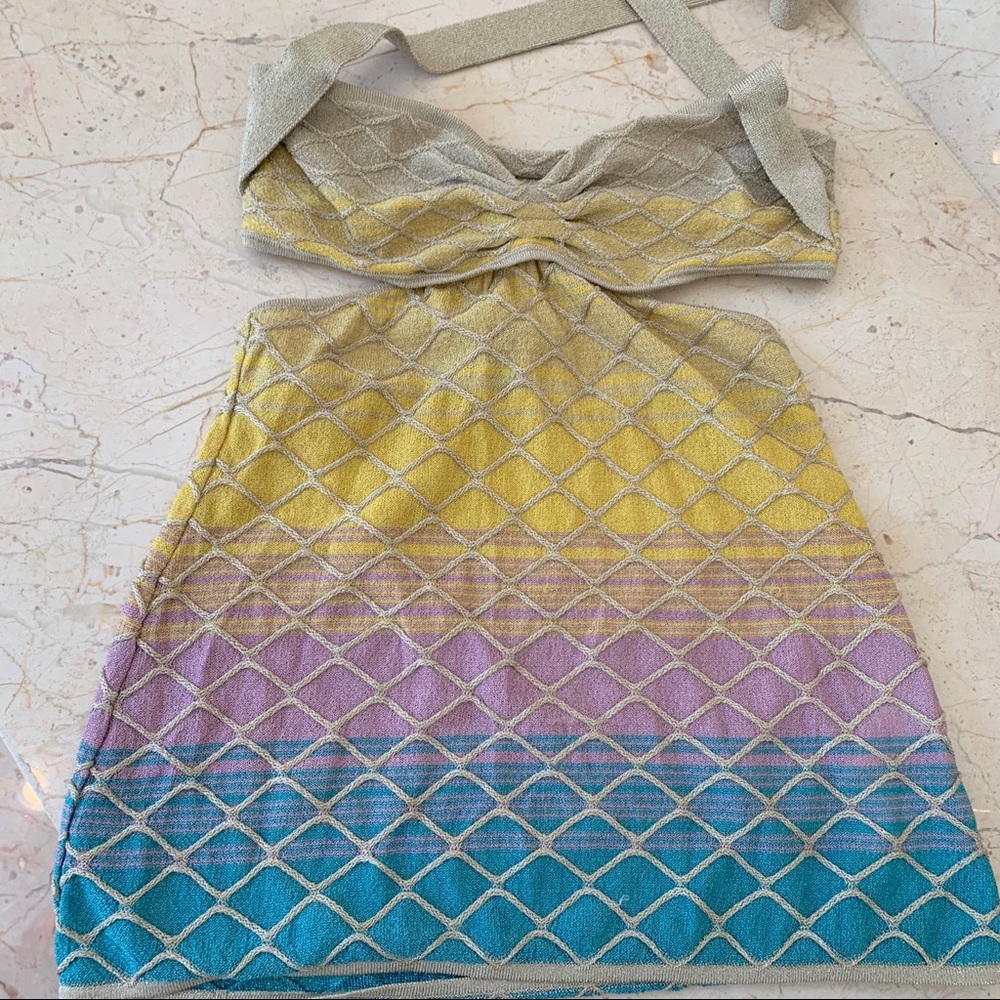 M Missoni cutout halter top